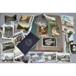 POSTCARDS, a Collection of approximately 685 postcards in albums and loose featuring