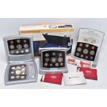 UNITED KINGDOM PROOF COIN SETS, to include two executive sets 2000 and 2001, with booklets and two