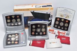 UNITED KINGDOM PROOF COIN SETS, to include two executive sets 2000 and 2001, with booklets and two