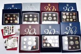 A QUANTITY OF ROYAL MINT UK PROOF SETS OF COINS, seven sets 2000 to 2006, all in original