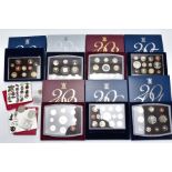 A QUANTITY OF ROYAL MINT UK PROOF SETS OF COINS, seven sets 2000 to 2006, all in original