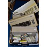 TWO COMMODORE 64 PERSONAL COMPUTERS, with power supplies, two disc drives (1541) and various