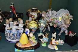 A GROUP OF ASSORTED CERAMICS, including a Royal Doulton Snow White 'Dopey's First Kiss' SW21, No