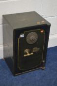 A SMALL VINTAGE SAFE, Wilson's Patent safe Co, manufacturers, Birmingham, London and Manchester,
