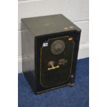 A SMALL VINTAGE SAFE, Wilson's Patent safe Co, manufacturers, Birmingham, London and Manchester,