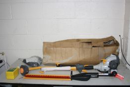 A RYOBI PETROL EXPAND IT STRIMMER/HEDGE TRIMMER (engine pulls but hasn't been started but looks