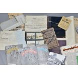 EPHEMERA, a collection of legal documents (indenture, will, settlements, death certificate, etc),