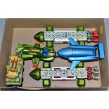 A QUANTITY OF UNBOXED AND ASSORTED TV RELATED SCI-FI DIECAST VEHICLES, Dinky Toys, Thunderbird 2, No