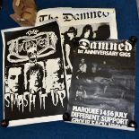 MUSIC POSTERS, 'THE DAMNED' comprising first anniversary gigs, Marquee 3 4 5 6 July, different
