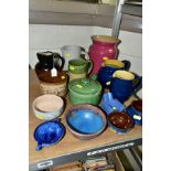 A COLLECTION OF DENBY AND BOURNE DENBY POTTERY, including a Bourne Denby 'Danesby Ware' Orient