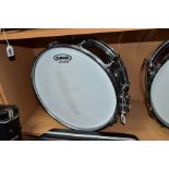 A VINTAGE ROGER SUPER TEN 14 INCH X 5 INCH CHROMED SNARE DRUM, serial No 5387