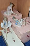 THREE BOXED NAO BALLERINA FIGURES, comprising 01175 'Bailarina Reposada', small glaze chip to toe of