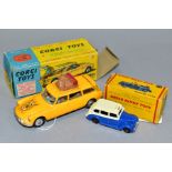A BOXED CORGI TOYS CITROEN ID19 SAFARI, No 436, and a boxed Dublo dinky toys Austin Taxi, No 067,