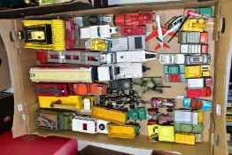 A QUANTITY OF UNBOXED AND ASSORTED PLAYWORN DIECAST VEHICLES, to include Dinky Toys Aveling-