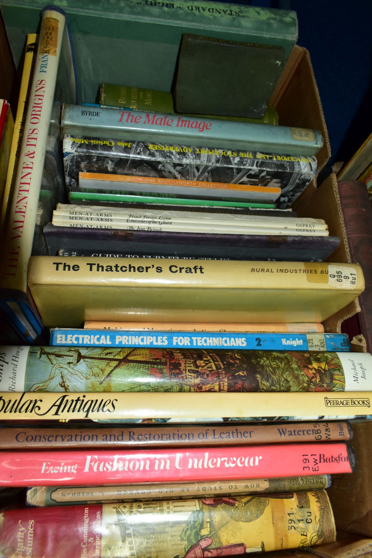 SIX BOXES OF BOOKS AND MAGAZINES, including art and antiques interest, The English Domestic Clock, - Image 8 of 8