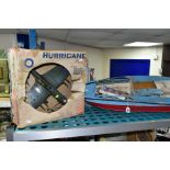 A BOXED KEILKRAFT READY TO FLY R.A.F. HAWKER HURRICANE, playworn condition, not complete, box