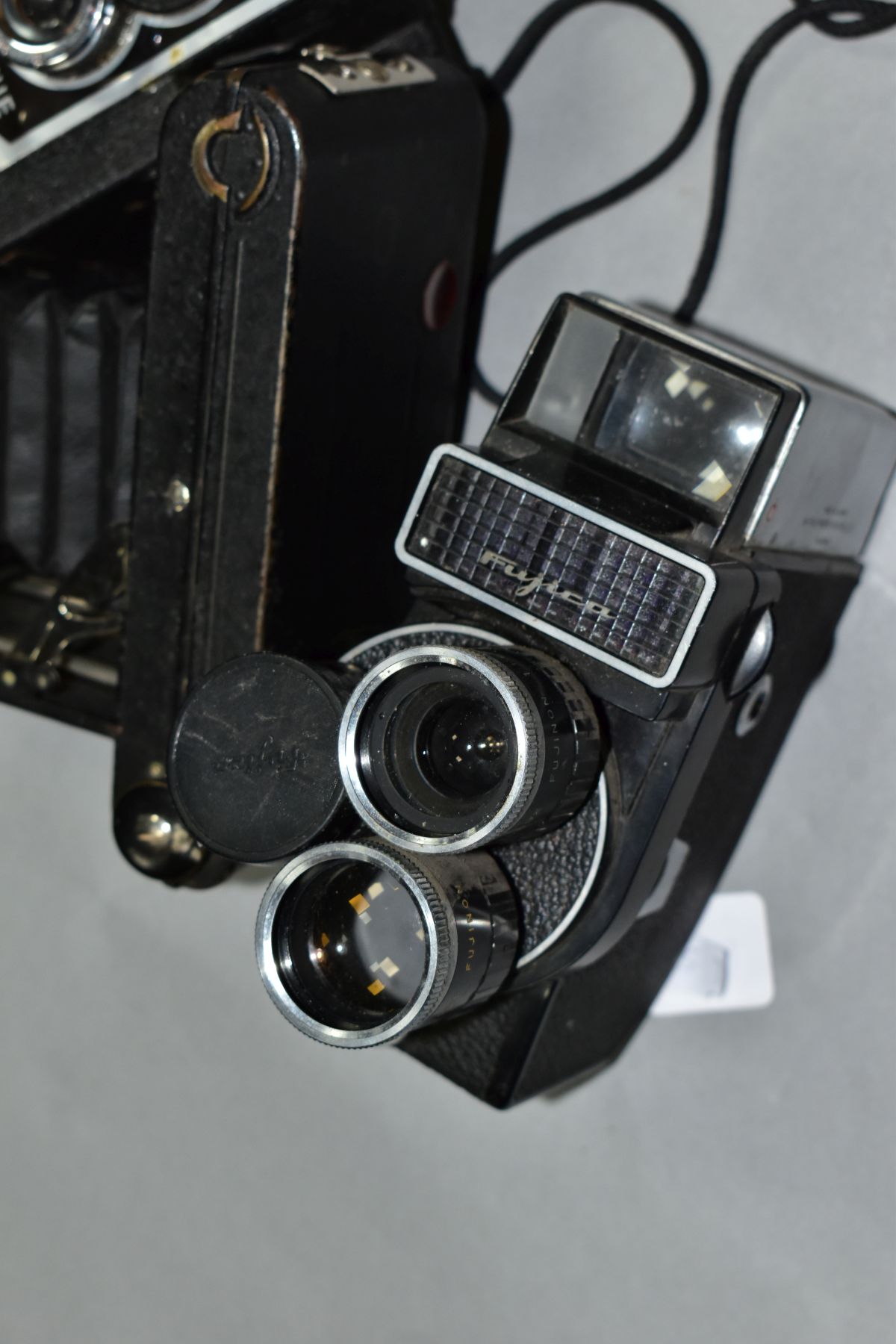 AN ENSIGN INSTANT POCKET FOLDING CAMERA, a Ross Ensign Ful-Vue Super and a Fujica 8EE Cine camera ( - Image 8 of 8