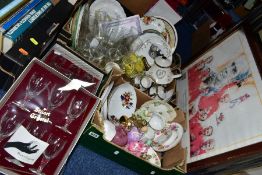 CERAMIC AND GLASS, ETC, to include Royal Doulton 'Rose' HN2123, 'Bo-Peep' HN1811 and 'Fair Maiden'