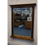 MICHAEL TYLER, MODEL BROOME VALLEY, A HARDWOOD EMPIRE STYLE OVERMANTEL MIRROR, width 95cm x height