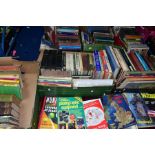 SIX BOXES OF BOOKS, subjests include Antiques, Art, Workshop manuals, Jewellery, Vintage Fiction,