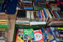 SIX BOXES OF BOOKS, subjests include Antiques, Art, Workshop manuals, Jewellery, Vintage Fiction,