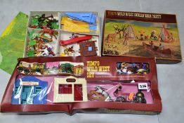 TWO BOXED TIMPO TOYS WILD WEST SETS, Wild West Set, No.192 and Wild West Indian War Party, No.253,