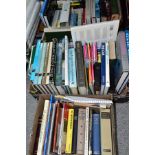 BOOKS, three boxes containing over sixty titles, mainly hardback non fiction, subjects include