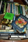 BOOKS, a collection of approximately sixty hardback titles in two boxes relating to Flora, Fauna and