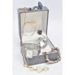 A MISCELLANEOUS COLLECTION OF JEWELLERY ITEMS to include a D & G ladies dress watch, a Links of