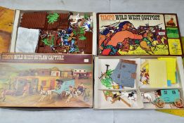 TWO BOXED TIMPO TOYS WILD WEST SETS, Wild West Outlaw Capture, No 256 and Wild West Outpost, No