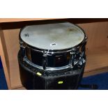 A VINTAGE PREMIER 2000 CHROMED 14 INCH X 5 INCH SNARE DRUM, serial No. 12885, with fibre case