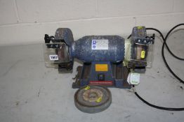 A VINTAGE RECORD POWER BENCH GRINDER, a Brandex Charge and Start (both PAT pass and working), an