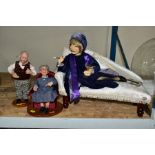 A HOBO DESIGNS LIMITED EDITION FIGURE LOU LOU, a lady reclining on a Chinese longue, no 273/500,
