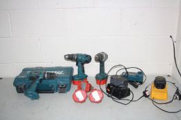 A MAKITA 8444D CORDLESS DRILL with 1.3Ah battery, a Makita 8391D cordless drill with a 1.3Ah battery