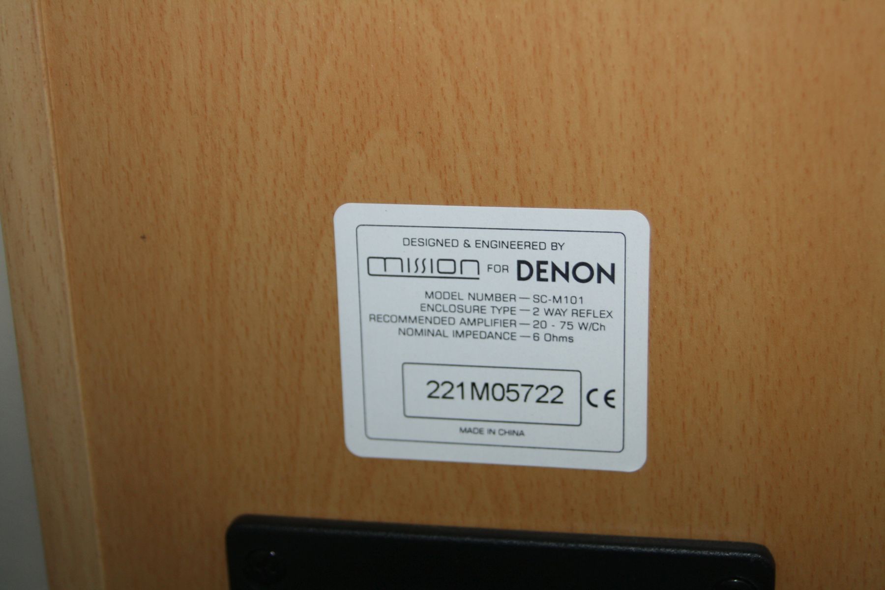 A DENON MIDI COMPONENT HI FI including a DRA-F101 tuner amp, a DCD-F101 CD player, a pair of Mission - Image 4 of 4