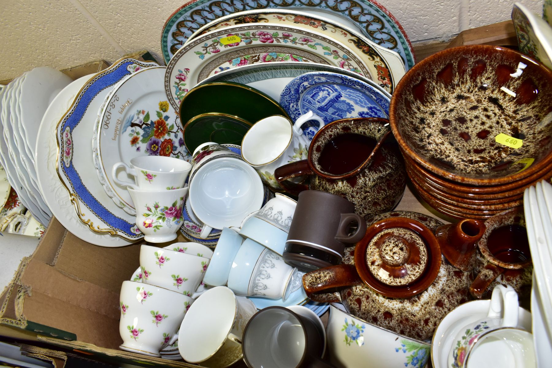 SEVEN BOXES OF CERAMICS AND SUNDRIES, to include Denby Chatsworth tureen and two platters, Denby - Image 5 of 16