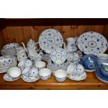 PART DINNER SERVICE IN THE 'DENMARK' PATTERN, consisting of Masons and Furnivals backstamps, to