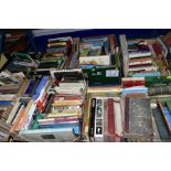 SEVEN BOXES OF BOOKS, including novels, art and antiques reference, including price guides and