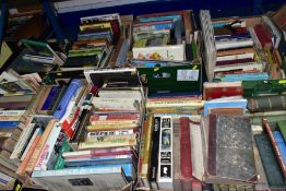 SEVEN BOXES OF BOOKS, including novels, art and antiques reference, including price guides and