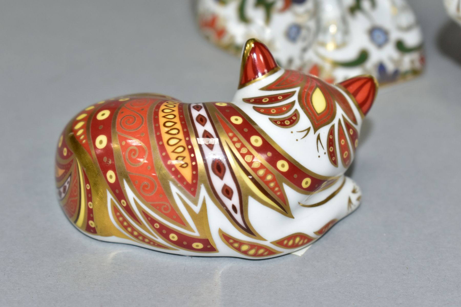 THREE ROYAL CROWN DERBY PAPERWEIGHTS, 'Parson Jack Russell Terrier' no stopper and scratched to side - Image 3 of 10