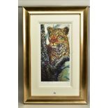 ROLF HARRIS (AUSTRALIA 1930) 'ALERT FOR PREY' a limited edition print of a Leopard 69/195, signed to