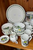 A SMALL QUANTITY OF PORTMEIRION BOTANIC GARDEN AND POMONA PATTERN WARES, comprising two coasters,