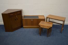 FOUR VARIOUS MID TO LATER 20TH CENTURY PIECES OF FURNITURE, to include a G plan Brandon corner
