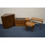 FOUR VARIOUS MID TO LATER 20TH CENTURY PIECES OF FURNITURE, to include a G plan Brandon corner