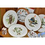 A SET OF EIGHT COALPORT LIMITED EDITION BRITISH BIRDS, from a Worldwide issue of 2000, diameter 27.
