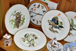 A SET OF EIGHT COALPORT LIMITED EDITION BRITISH BIRDS, from a Worldwide issue of 2000, diameter 27.