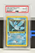 A PSA GRADED POKEMON 1ST EDITION FOSSIL SET ARTICUNO HOLO CARD, (2/62), graded GEM MINT 10 and