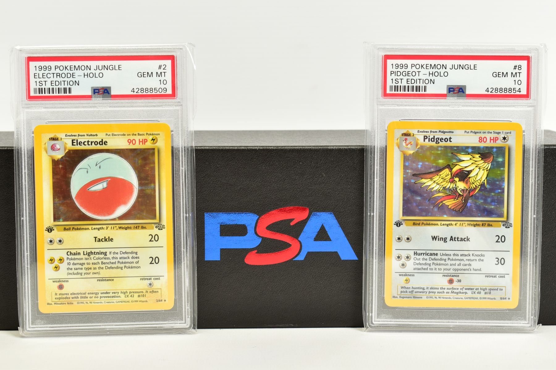 A QUANTITY OF PSA GRADED POKEMON 1ST EDITION JUNGLE SET CARDS, all are graded GEM MINT 10 and are