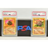 A QUANTITY OF PSA GRADED POKEMON 1ST EDITION FOSSIL SET CARDS, cards number 36 to 62 and Kabuto