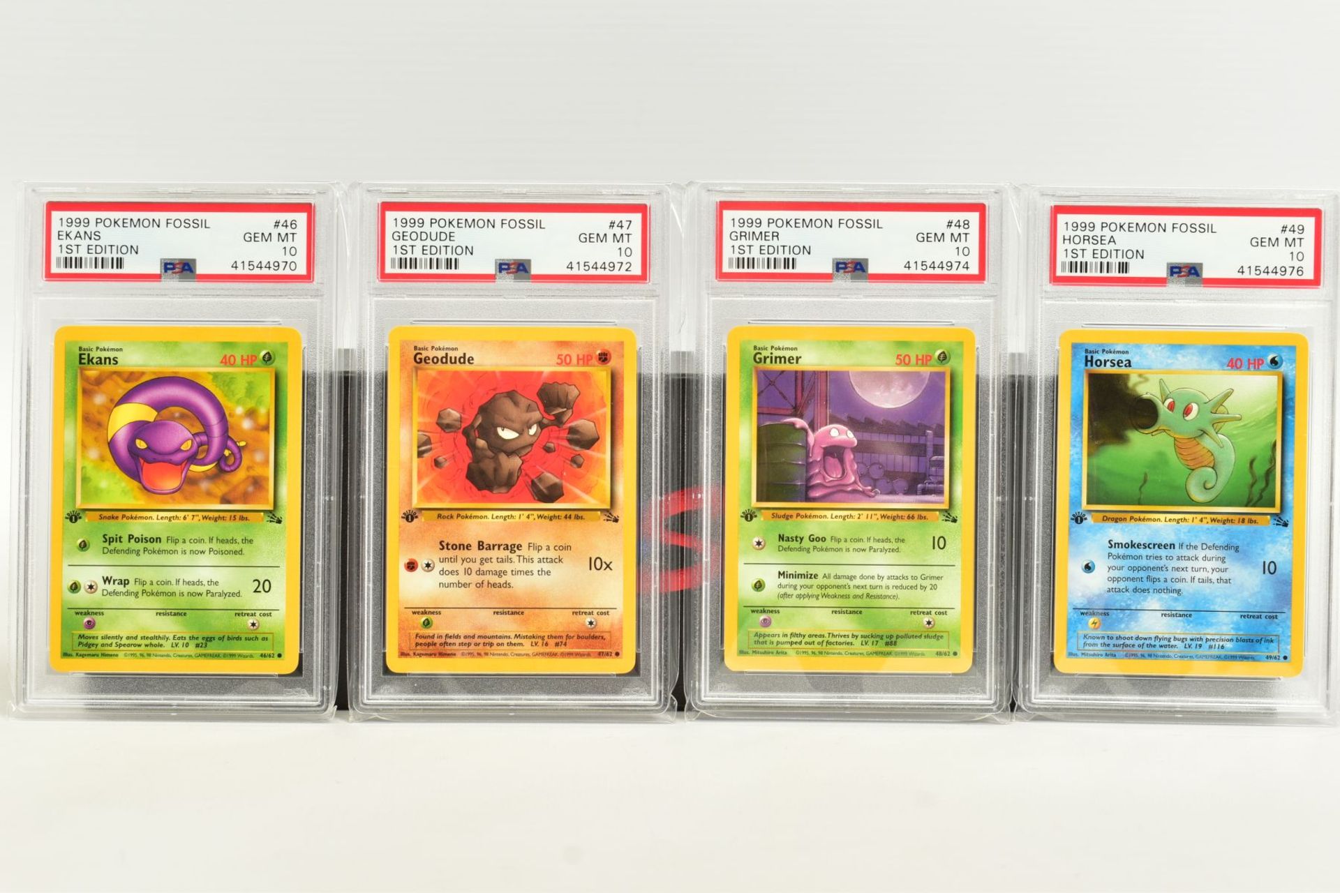 A QUANTITY OF PSA GRADED POKEMON 1ST EDITION FOSSIL SET CARDS, cards number 36 to 62 and Kabuto - Image 4 of 8